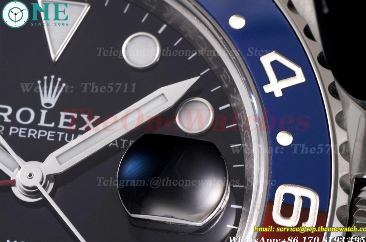 126710 SS VR3285 Pepsi Master 40mm C+F GMT Blue SS V2 II Red 0219